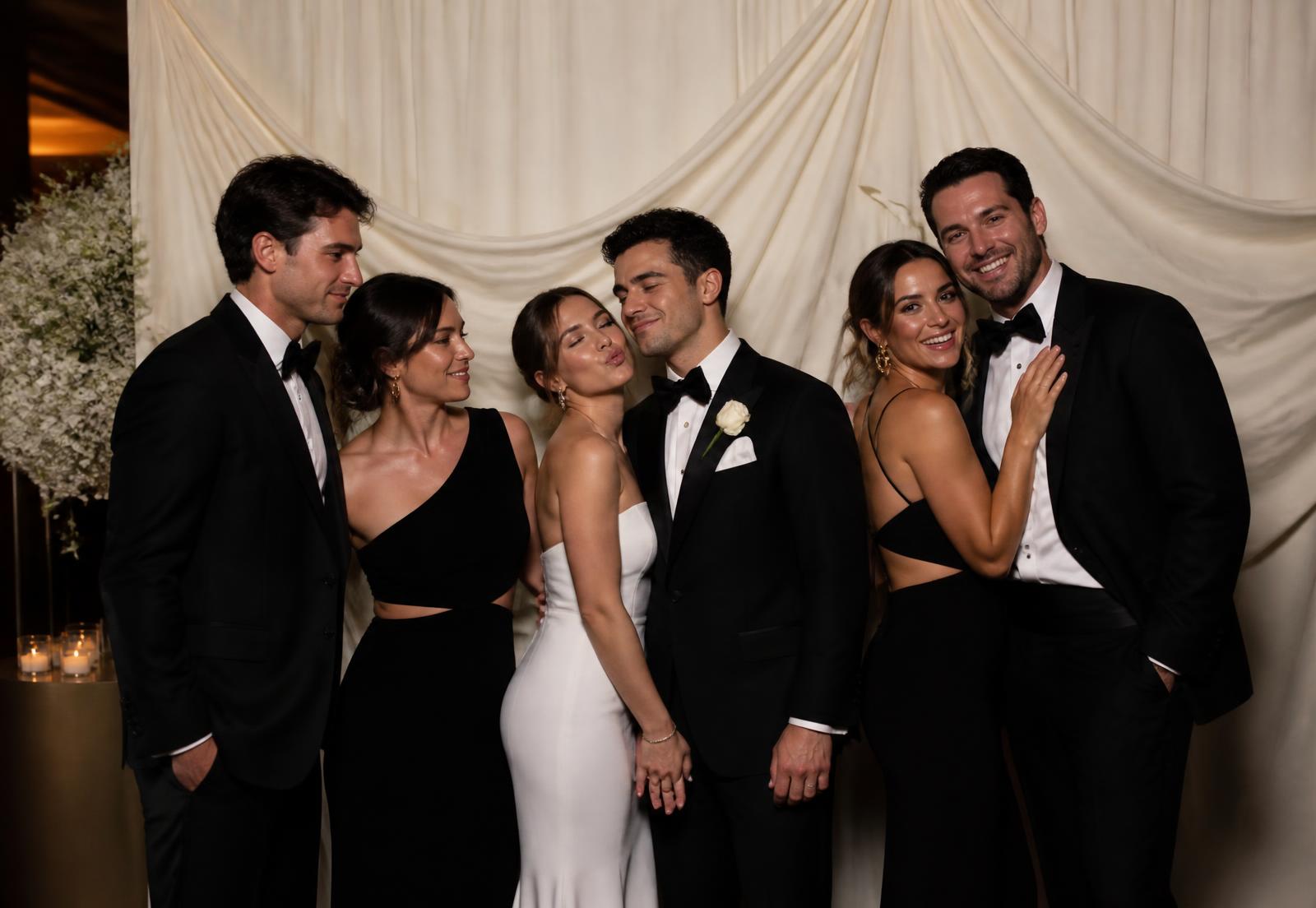Elegant photobooth scene at a luxury event